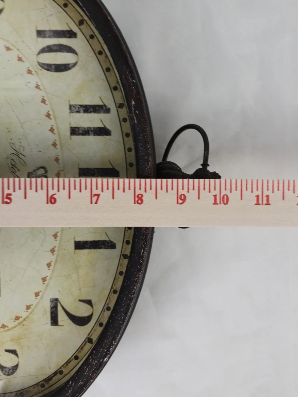 Vintage Style Hotel Vieux Oval Desk/Wall Clock